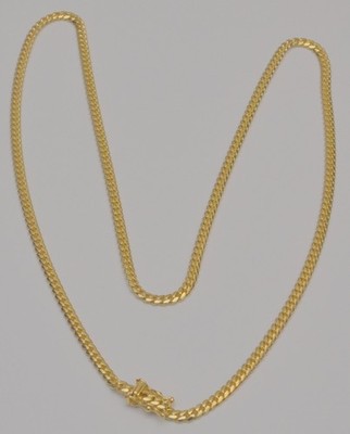 10K Yellow Gold Miami Cuban Link Chain Necklace 22