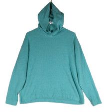 Zenana Womens Basic Pullover Hoodie Sweatshirts Long Sleeve Size S/M Blue