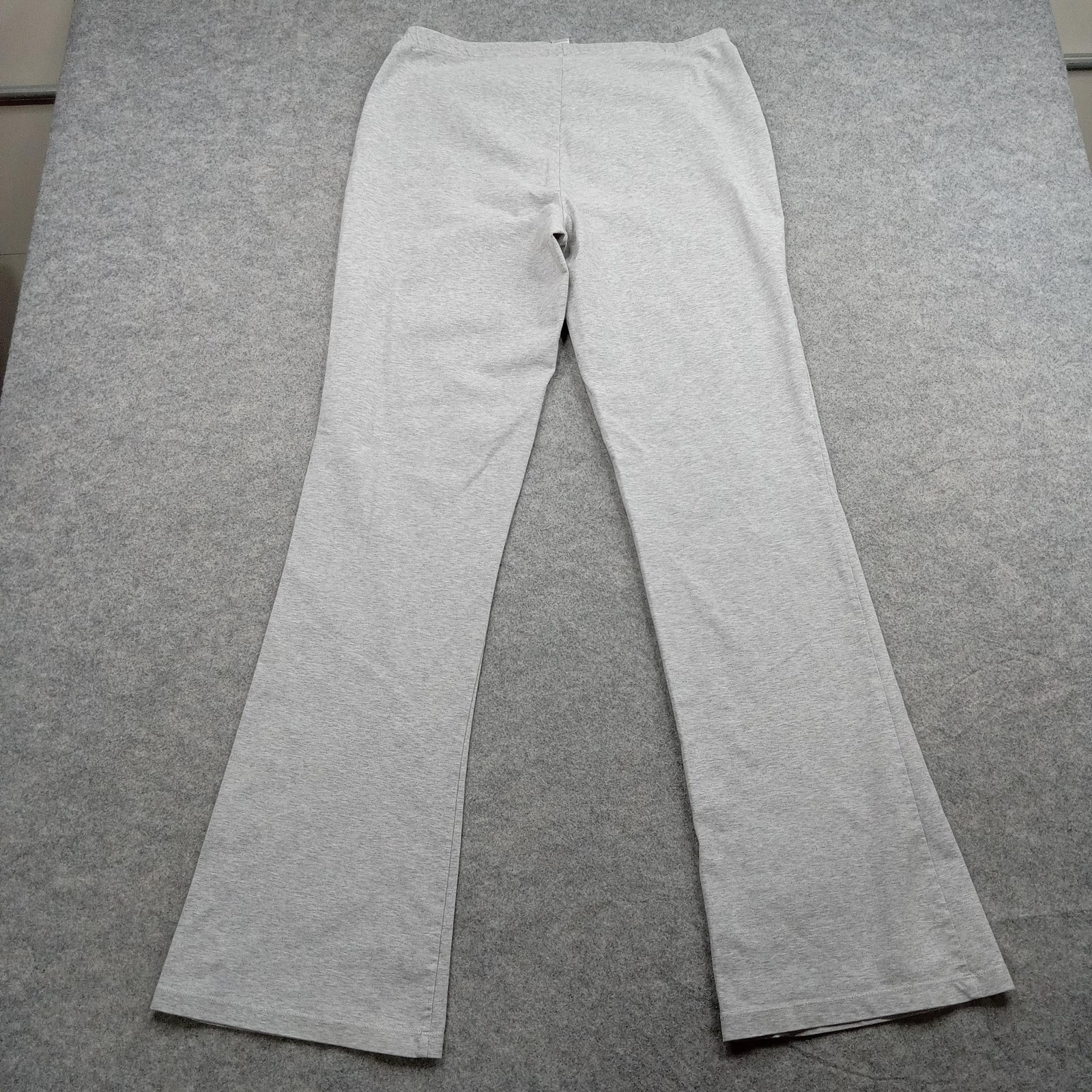 GapBody Pants Womens Medium Gray Lounge Yoga Flare Leg Stretch Pull On Casual