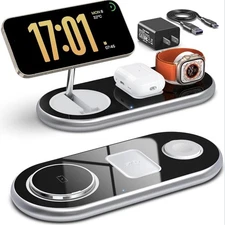 3 in 1 Charging Station, Magnetic Wireless Charger Station for Apple Devices