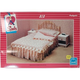 Sindy Doll Bed Set with Bedding Accessories Pedigree Vintage Preloved