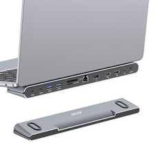 Docking Station 3 Monitors Laptop Docking Station Stand with DP 8K  11-in-1