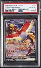 2025 POKEMON DRI EN-DESTINED RIVALS #230 ETHAN'S HO-OH EX PSA 10