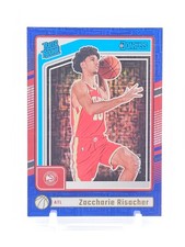 ZACCHARIE RISACHER 2024-25 DONRUSS BLUE CHOICE RATED ROOKIE /49 #219 HAWKS Q5537