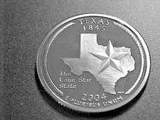 2004 S TEXAS STATE SILVER  PROOF QUARTER