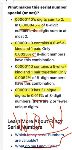 $1 Dollar LOW Fancy Serial Number C00000110B 3 DIGIT True BINARY 6 Of A Kind - Picture 8 of 18