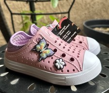 Skechers Sz 13 Toddler Girls Foamies Flexible Molded Slip-On Shoe Water Friendly