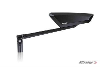Puig Black Hypernaked Spiegel NUR links - M10 Einbau Universal