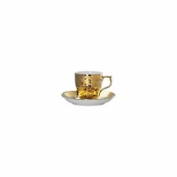 Rosenthal Espresso-Mokka-Tasse Heritage Midas Mit Untertasse, Porzellan, 90 Ml