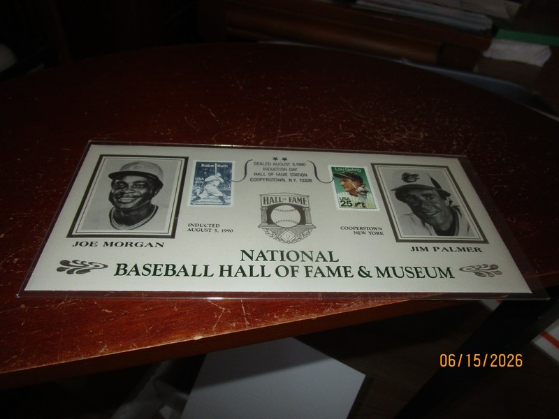 Jim Palmer Baltimore Orioles Joe Morgan Cincinnati Reds HOF First Day Cover
