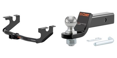 CURT Trailer Hitch Tow Kit Class 3 Receiver, 2in Ball Mount, Pin & Clip #13391