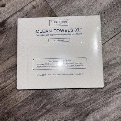 SAUBERE HANDTÜCHER XL X 10 BRANDNEU IM KARTON Clean Skin Club