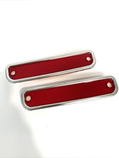 1973-1980 Chevrolet Gmc Truck Rear Red Side Marker Lights Lens W Trim Pair Lh R 1973-1980 Chevrolet Gmc Truck Rear Red Side Marker Lights Lens W Trim Pair Lh R