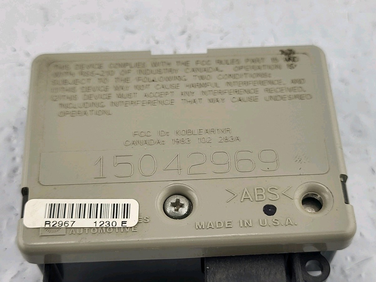 01-05 Chevy S10 Silverado Anti Theft Keyless Entry Control Module