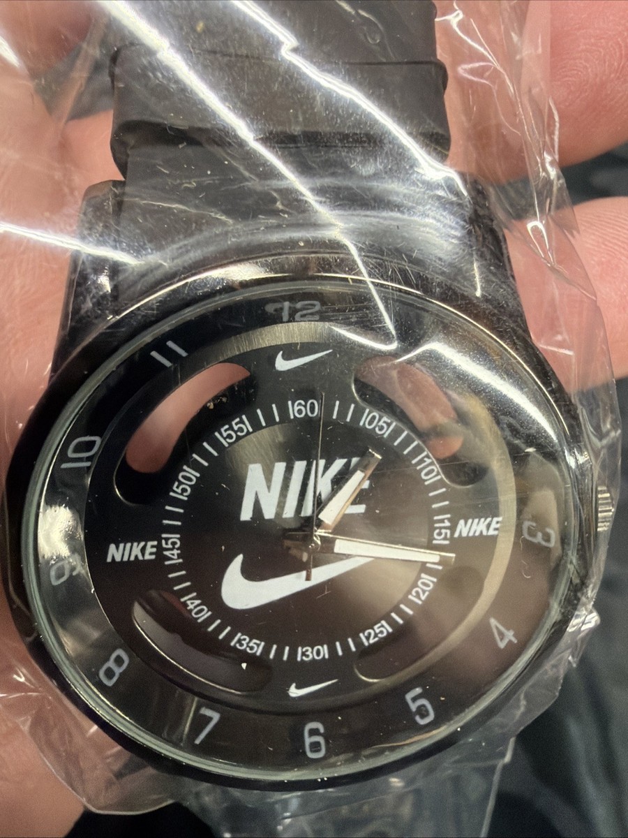 WN1-Nike Hollow Analog Sport Watch With Black Face And Black 