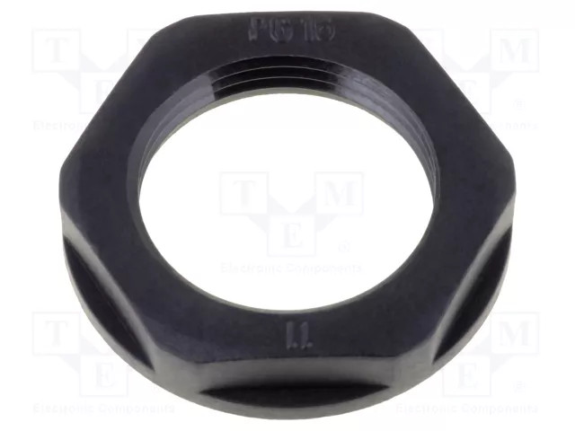 4 pcs HELU KMK-PA-RAL9005-PG11 Nut