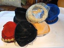 Vintage Lot Of 6 Hats Womens