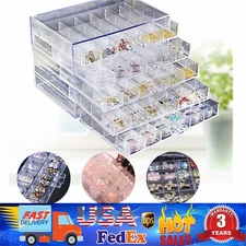 120 Grids Nail Art Storage Case 5-layer Drawer Acrylic Clear Organizer Box NEW