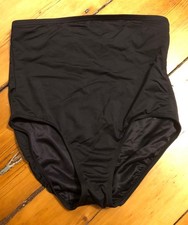 Lands End 14 W High Waisted Black Bikini Bottom