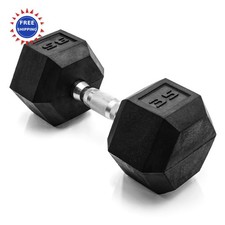 Dumbbell Weight 35 LB Coated Hex CAP Barbell Edition