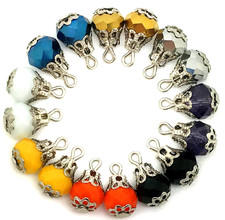 100pcs Multicolor Crystal Beading Charms for Jewelry Making DIY Bracelet Earring