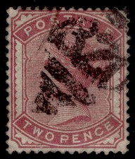GB QV SG168a, 2d deep rose, USED. Cat £60.