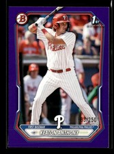Keaton Anthony 2026 Bowman 1st Paper Prospects Purple Border 183/250 [jyc16