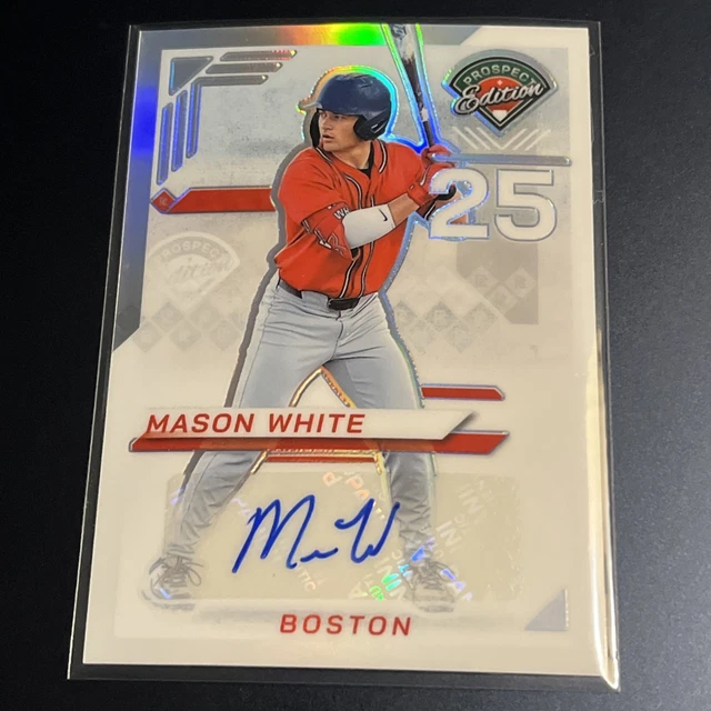 2025 Panini Prospect Edition Mason White SILVER HOLO PRIZM AUTO #60 (CL7)