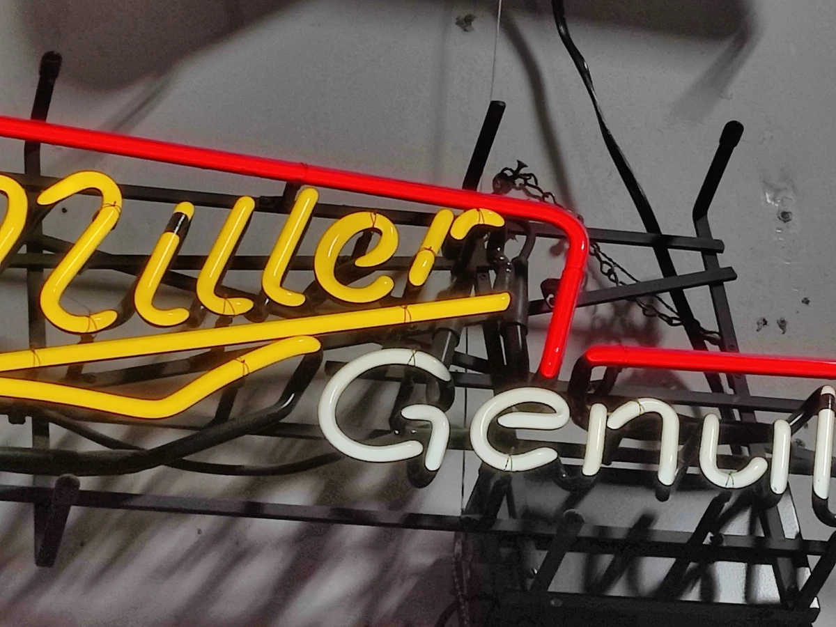 Miller Guitar Neon In Collectible Miller Signs & Tins | eBay