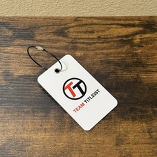 NEW - White Rectangular Team Titleist Golf Bag Tag