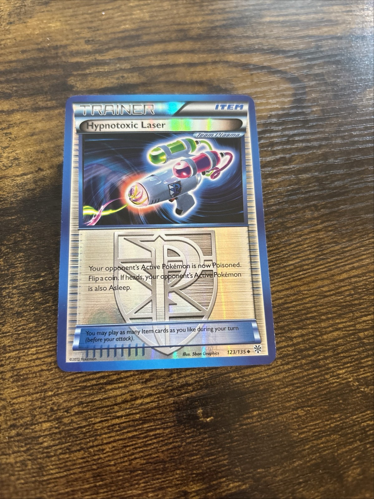 Hypnotoxic Laser (Team Plasma) 123/135 Plasma Storm Reverse Holo