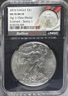 2016 EAGLE S$1 MS70/MS70 Ag 1/10oz Medal Evolveld Series 1