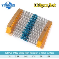 Metal Film Resistance Car Airbag Repair Resistor 2Ohm 2.2Ohm 2.4Ohm 2.7Ohm 3Ohm 