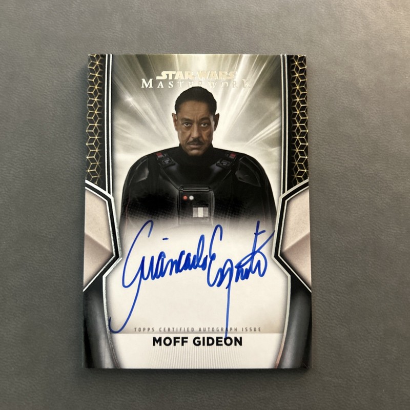 2025 Topps Star Wars Masterwork Giancarlo Esposito Auto Moff Gideon On-Card Auto