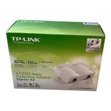 TP Link AV200 Nano power line adapter starter kit TL-PA2010 kit