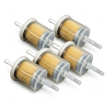 5x Inline Fuel Filter Large Universal Fit 6mm & 8mm Pipes - Petrol Fuel Filters