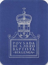 Pousada De Sao Joao Baptista Inn Berlenga Portugal Vintage Hotel Luggage Label