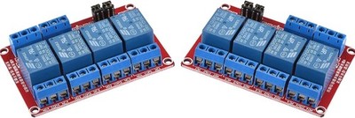 12V 4 Channel Relay Module Optocoupler Isolation High Low Level Trigger 250V
