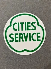 CITIES SERVICE GREEN DECAL