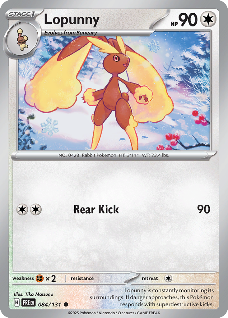 Lopunny 84/131 Common | Prismatic Evolutions | Pokemon Card | eBay