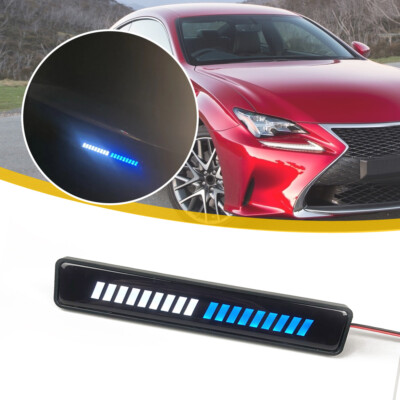 LED Light Lamp Car Front Grille Badge Illuminated Decal Sticker Decor ...
