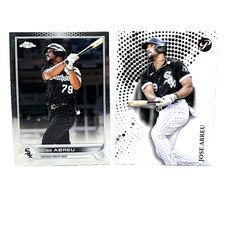 Lot of 2 Jose Abreu Topps Chrome & Pristine Chicago White Sox