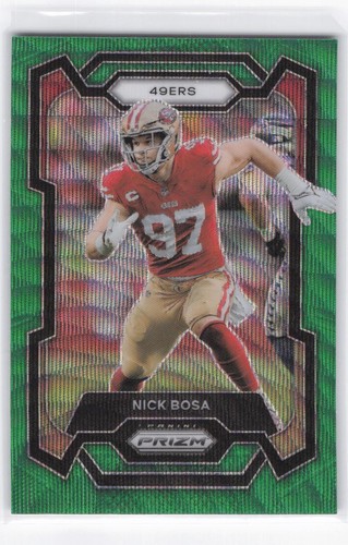 2023 Panini Prizm Nick Bosa Green Wave #272 - Picture 1 of 2