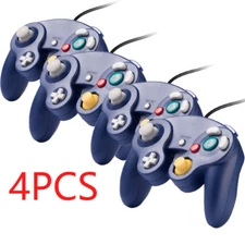 4PCS Purple Wired Controller for Nintendo GameCube Console CLASSIC JOYPAD