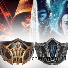 Mortal Kombat SCORPION Sub Zero Resina Casco Máscara Juegos con disfraces Accesorios Regalos de Halloween