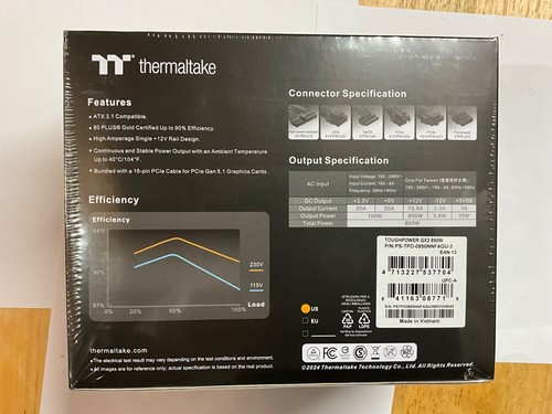 thermaltake toughpower GX3 850w Brand New, sealed power supply - Bild 3 von 3
