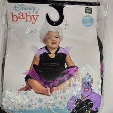 Ursula Disney Villians Baby Dress 6m-12m Infant Disguise Halloween Costume L1b