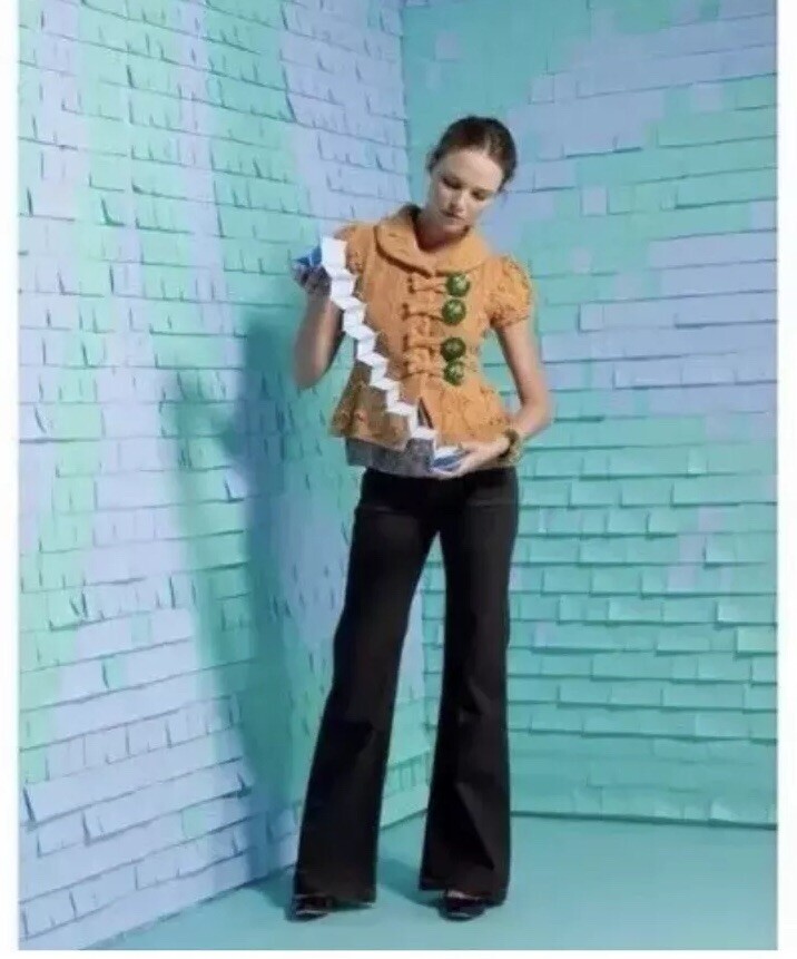 ANTHROPOLOGIE Leifsdottir Sylvan Scene Big Button Cardigan