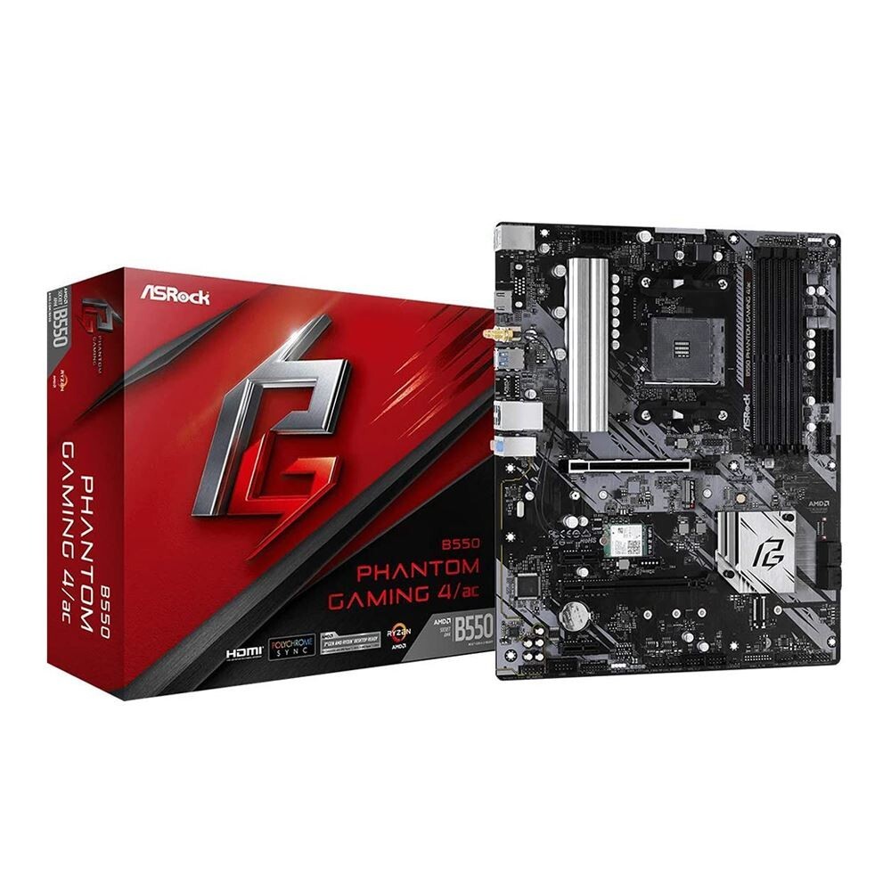 AMD Ryzen 7 5700G CPU + ASRock B550 Phantom Gaming 4 AC ATX