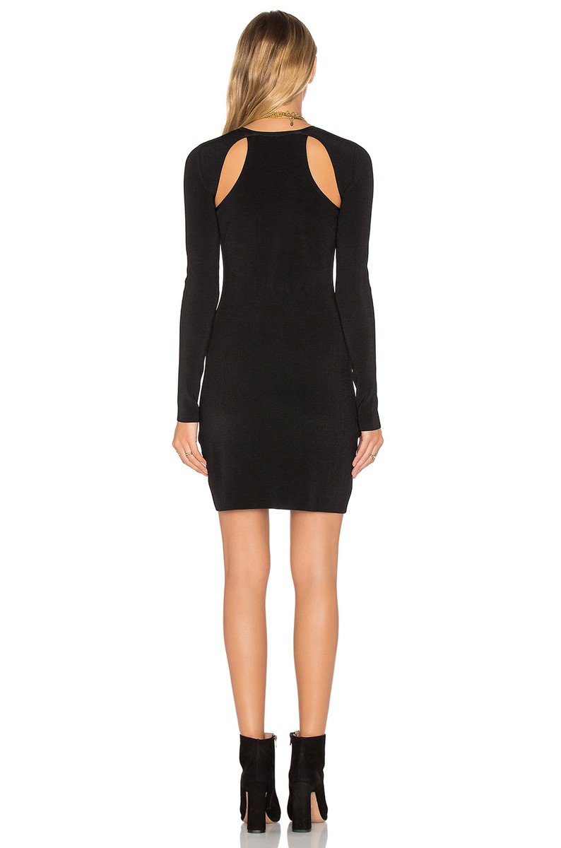 elizabeth and james cut out dress Sleek Navy Cut Out Gown